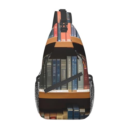 Llama In A Scarf Sling Bag Damen Crossbody Fanny Packs Crossbody Taschen Umhängetasche Für Männer Frauen Reisen Wandern, Bibliothek Bücherregal, Einheitsgröße von ELFcat