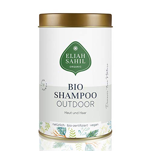 ELIAH SAHIL Bio Outdoor Shampoo von ELIAH SAHIL Pulvershampoo für Haut und Haar 100 Gramm - 100% Bio zertifizierte Naturkosmetik - Vegan - Hair & Body für Damen und Herren ELIAH SAHIL Bio Outdoor Shampoo von ELIAH SAHIL Pulvershampoo für Haut und Haar 100 Gramm - 100% Bio zertifizierte Naturkosmetik - Vegan - Hair & Body für Damen und Herren von ELIAH SAHIL