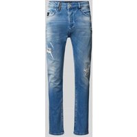 ELIAS RUMELIS Comfort Fit Mid Rise Jeans im Destroyed-Look Modell 'Fredo' in Hellblau, Größe 38 ELIAS RUMELIS Comfort Fit Mid Rise Jeans im Destroyed-Look Modell 'Fredo' in Hellblau, Größe 38 von ELIAS RUMELIS