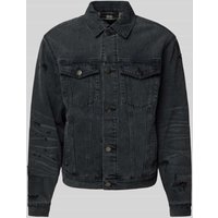 ELIAS RUMELIS Jeansjacke mit Kentkragen Modell 'Scharon' in Black, Größe XL ELIAS RUMELIS Jeansjacke mit Kentkragen Modell 'Scharon' in Black, Größe XL von ELIAS RUMELIS