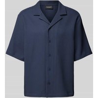 ELIAS RUMELIS Oversized Freizeithemd mit Plisseefalten Modell 'Farold' in Blau, Größe L ELIAS RUMELIS Oversized Freizeithemd mit Plisseefalten Modell 'Farold' in Blau, Größe L von ELIAS RUMELIS
