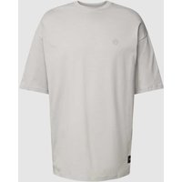 ELIAS RUMELIS T-Shirt mit Statement-Patch Modell 'Iggy' in Hellgrau, Größe S von ELIAS RUMELIS