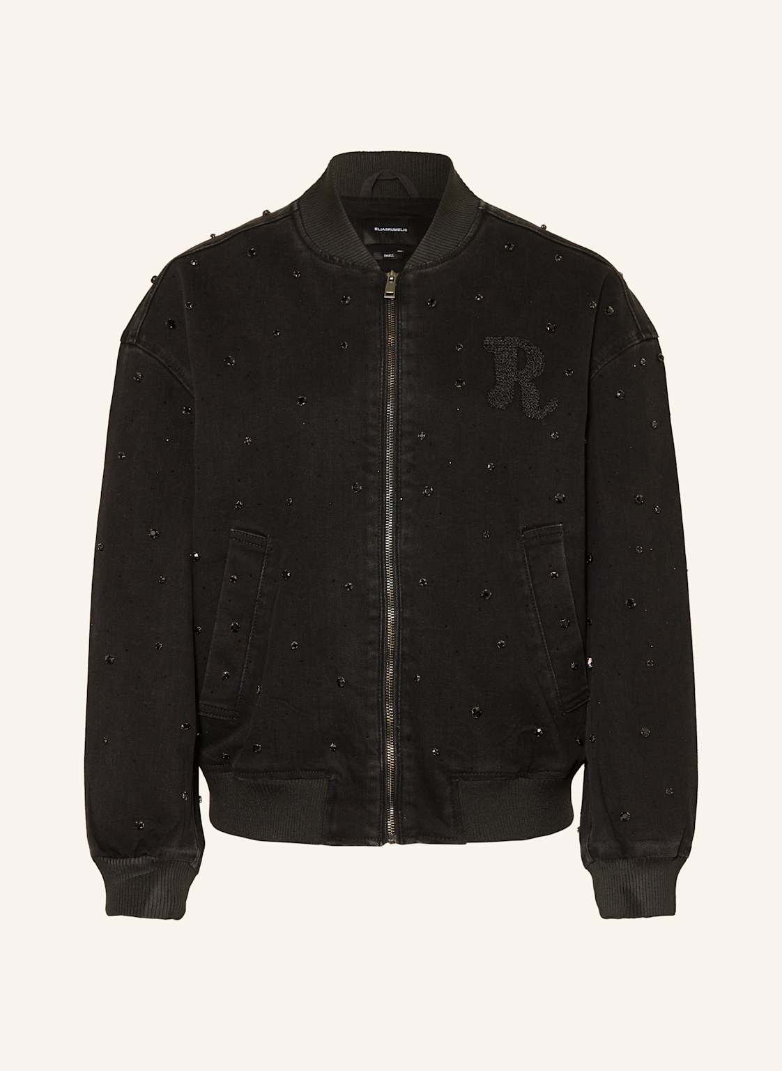 Elias Rumelis Jeansblouson Isla Mit Schmucksteinen schwarz von ELIAS RUMELIS