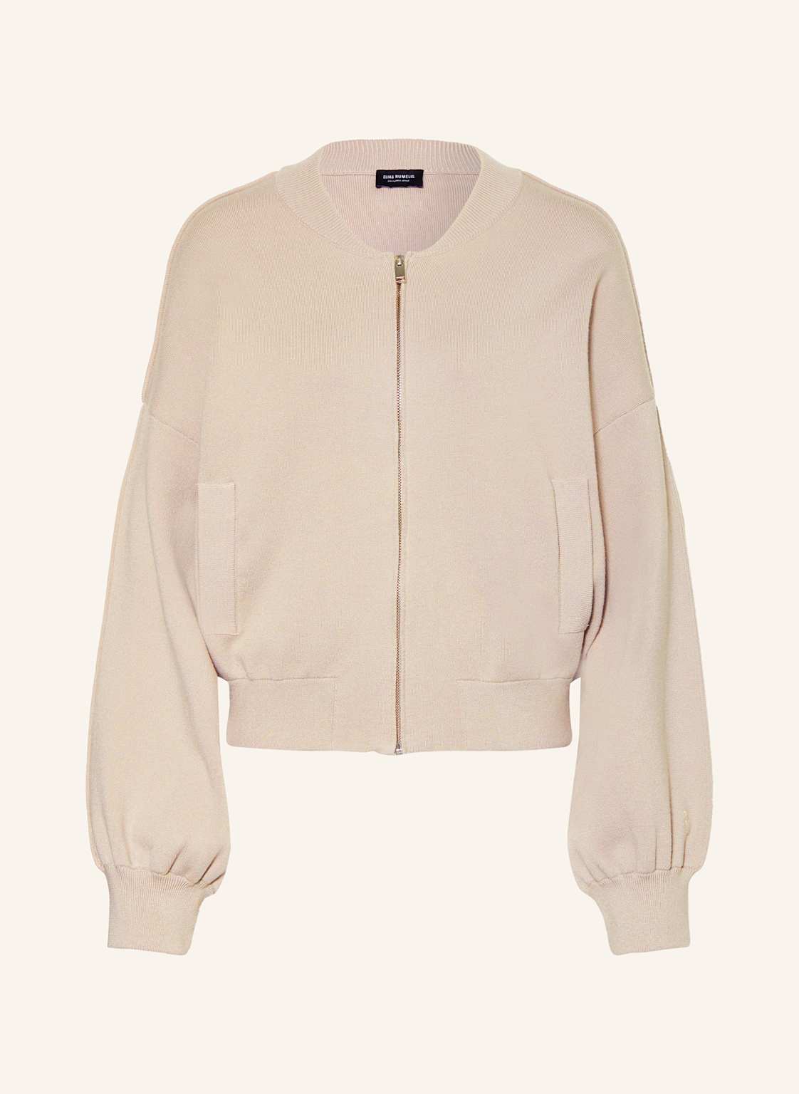 Elias Rumelis Strickblouson Nelia beige von ELIAS RUMELIS