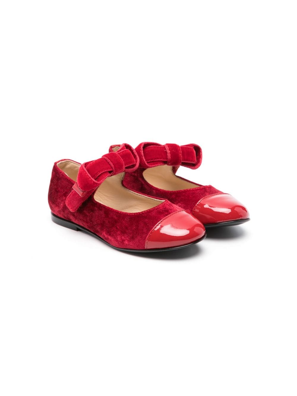 ELIE SAAB JUNIOR Ballerinas mit Klettverschluss - Rot von ELIE SAAB JUNIOR