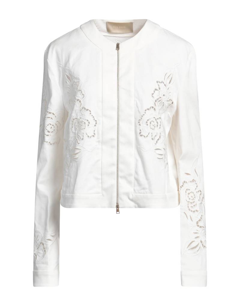 ELIE SAAB Jacke & Anorak Damen Weiß von ELIE SAAB