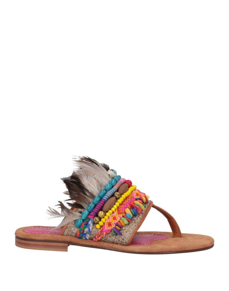 ELINA LINARDAKI Zehentrenner Damen Hellbraun von ELINA LINARDAKI