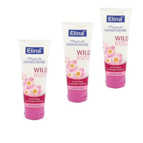 ELINAmed Pflegende Handcreme Wild Rose 3x75 ml von ELINAmed