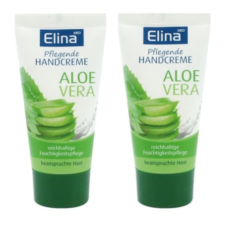 ELINAmed Pflegende Handcreme mit Aloe Vera 2x50 ml von ELINAmed