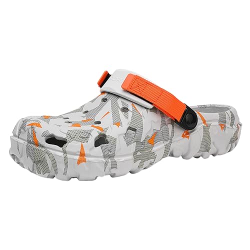 Clogs Gefüttert Damen Herren rutschfeste Wärme Slip-On Gartenclogs Winter Hausschuhe mit warmem Futter Gummi Geschlossen Lined Clogs Rot 40 von ELIOGN