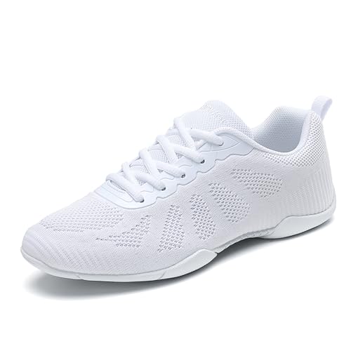 Damen Cheerleading Mädchen Cheerleadingschuhe Tanzschuhe Schuhe Schnürschuhe Weiß Training Schuhe Outdoor Sportschuhe Walkingschuhe Fitness Gymnastik Yoga Tanzschuhe Weiß 30EU Damen Cheerleading Mädchen Cheerleadingschuhe Tanzschuhe Schuhe Schnürschuhe Weiß Training Schuhe Outdoor Sportschuhe Walkingschuhe Fitness Gymnastik Yoga Tanzschuhe Weiß 30EU von ELIOGN
