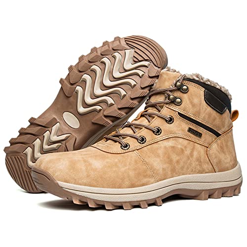 ELIOGN Herren Winterstiefel Wasserabweisend Outdoorschuhe Trekkingschuhe Warme Winterschuh Gefüttert Wasserdicht Schneeschuhe Winter Outdoor Trekking Wander Schuhe Schneestiefel Winterboot Sandy 48 ELIOGN Herren Winterstiefel Wasserabweisend Outdoorschuhe Trekkingschuhe Warme Winterschuh Gefüttert Wasserdicht Schneeschuhe Winter Outdoor Trekking Wander Schuhe Schneestiefel Winterboot Sandy 48 von ELIOGN