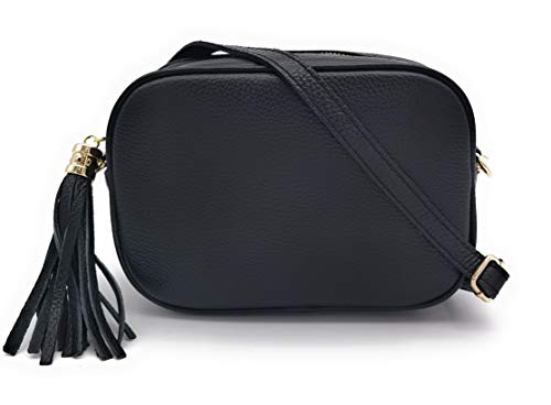 ELIOX Damenhandtasche aus echtem Leder, handgefertigt in Italien, klein, elegant, modisch, Crossbody Bag, echtes Leder von ELIOX