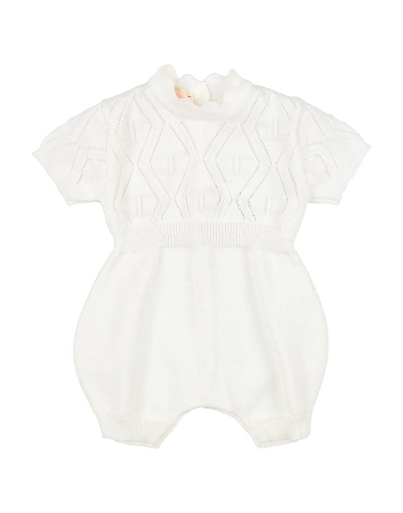 ELISABETTA FRANCHI Babystrampler & -latzhosen Kinder Weiß von ELISABETTA FRANCHI