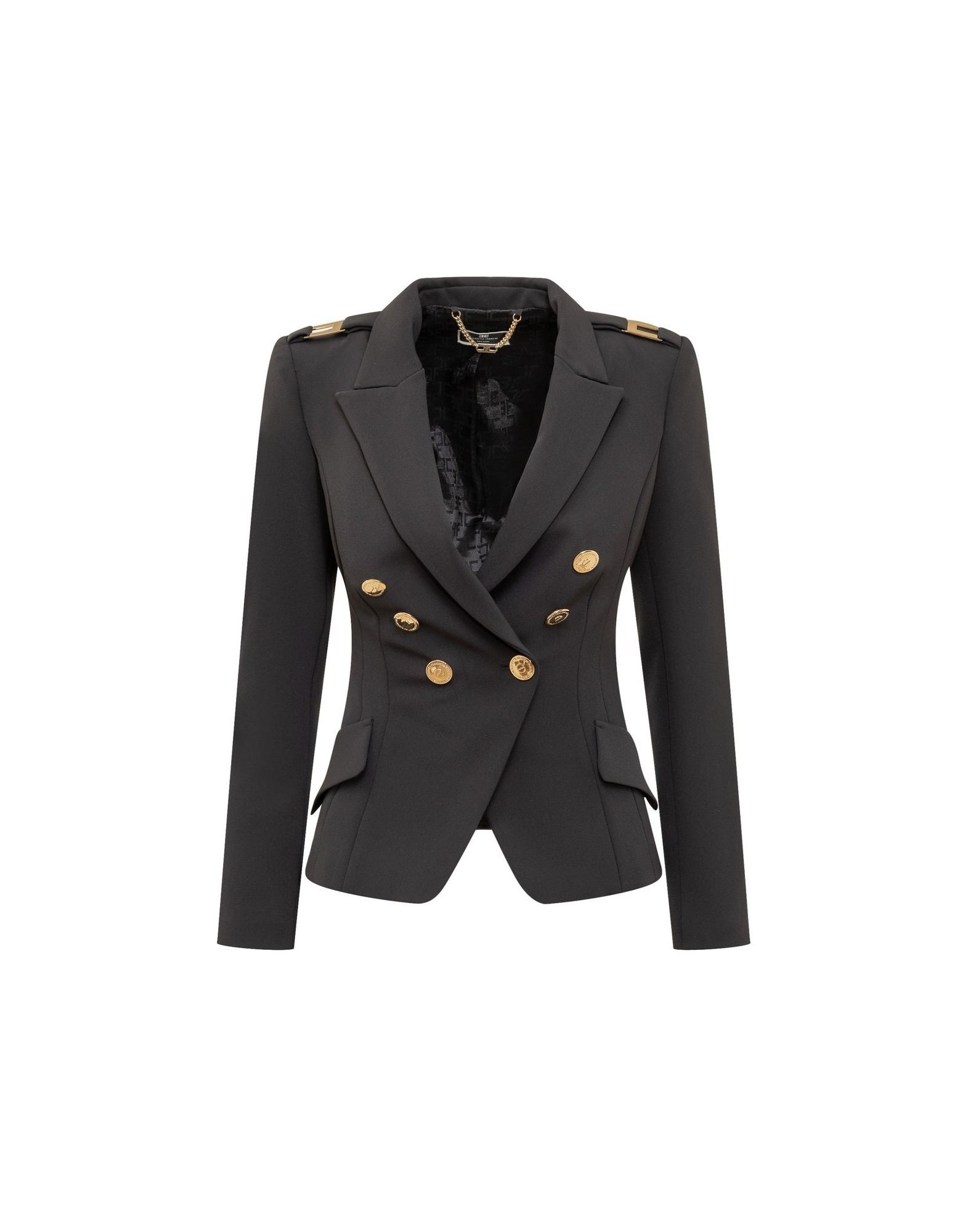 ELISABETTA FRANCHI Blazer Damen Schwarz von ELISABETTA FRANCHI