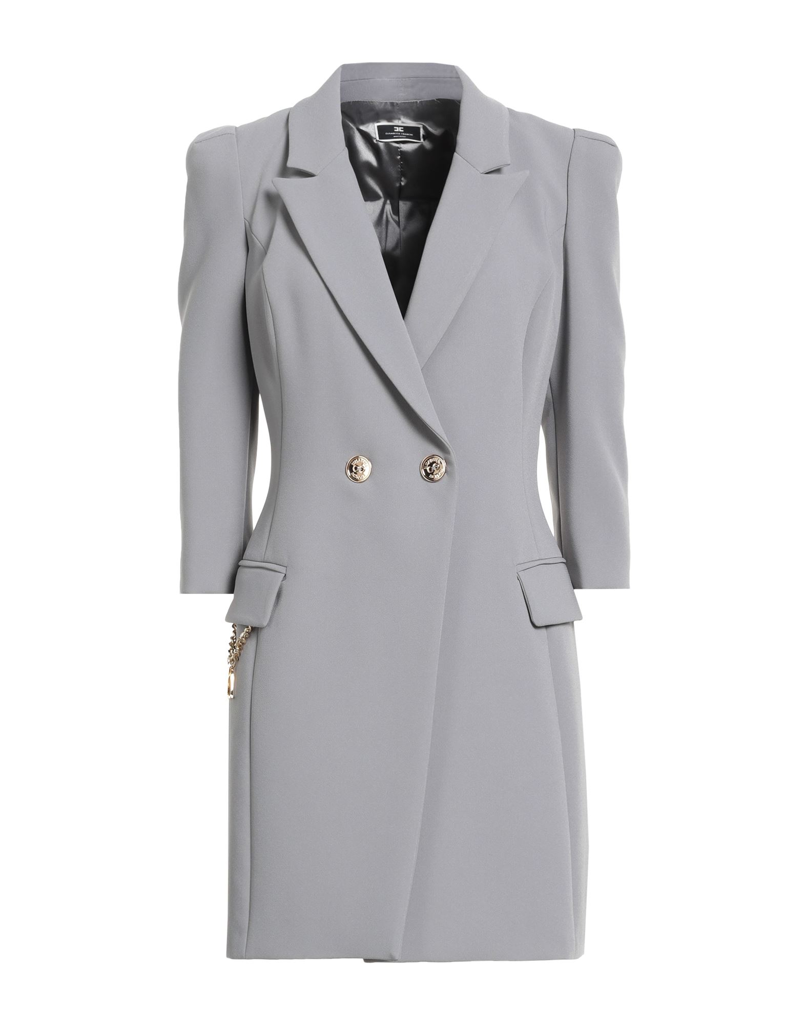 ELISABETTA FRANCHI Jacke, Mantel & Trenchcoat Damen Grau ELISABETTA FRANCHI Jacke, Mantel & Trenchcoat Damen Grau von ELISABETTA FRANCHI