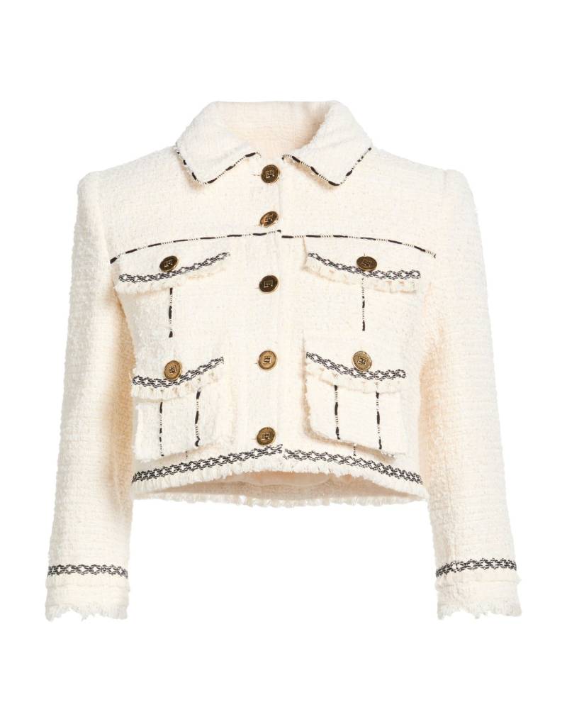 ELISABETTA FRANCHI Jacke & Anorak Damen Cremeweiß von ELISABETTA FRANCHI