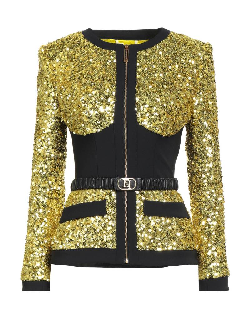 ELISABETTA FRANCHI Jacke & Anorak Damen Gelb von ELISABETTA FRANCHI