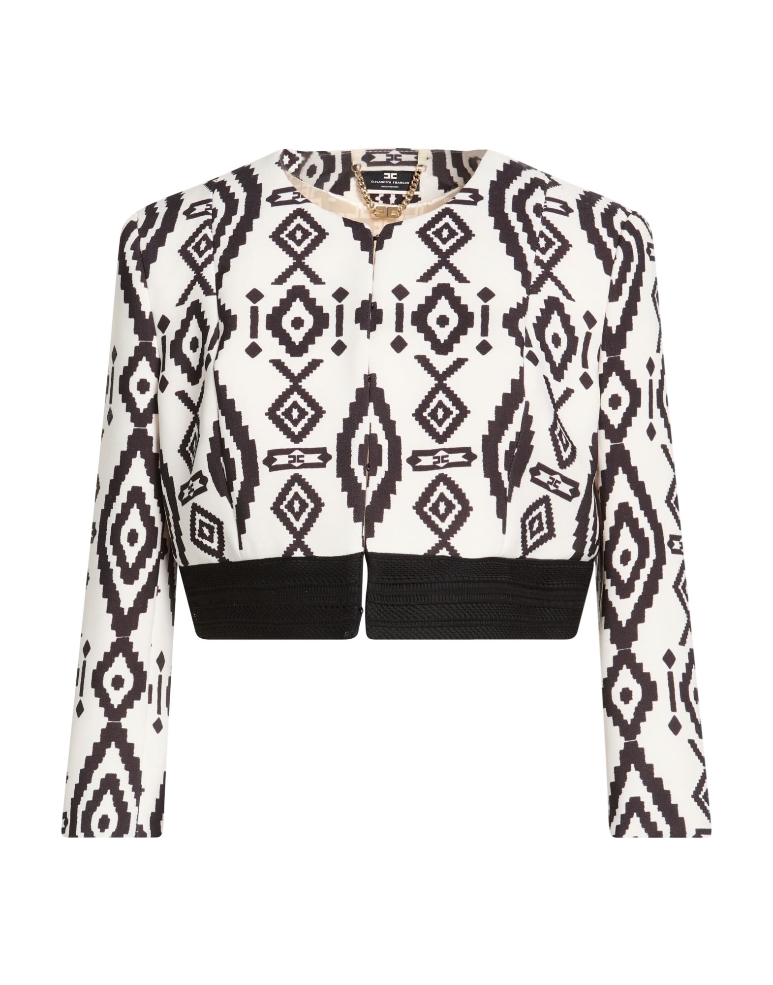 ELISABETTA FRANCHI Jacke & Anorak Damen Off white von ELISABETTA FRANCHI