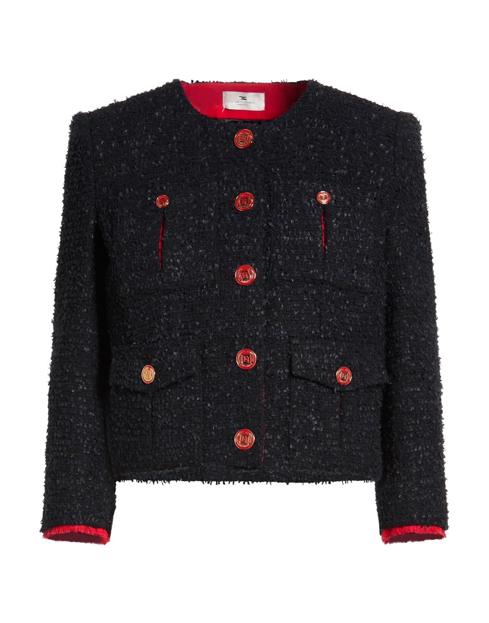ELISABETTA FRANCHI Jacke & Anorak Damen Schwarz von ELISABETTA FRANCHI