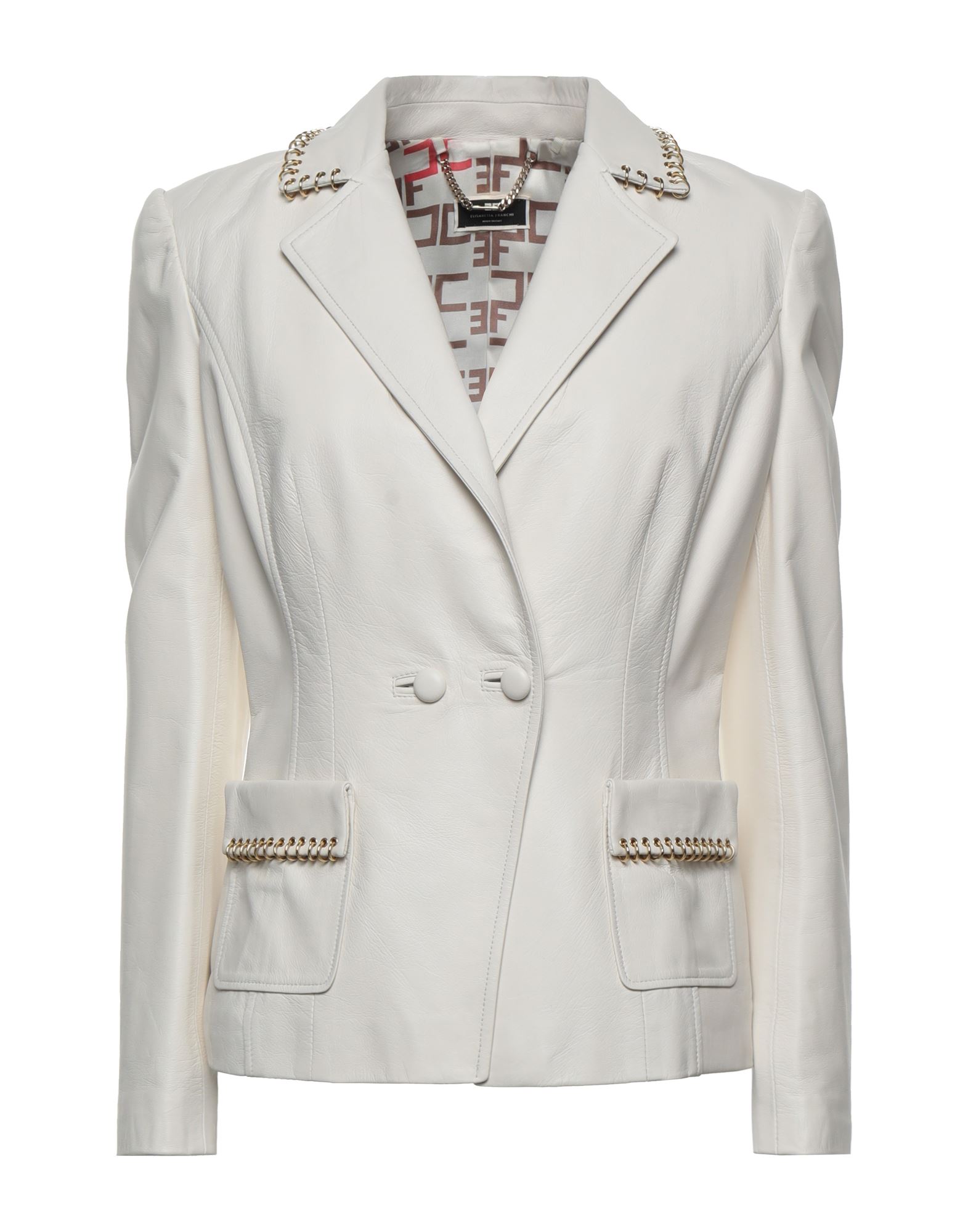 ELISABETTA FRANCHI Blazer Damen Elfenbein von ELISABETTA FRANCHI