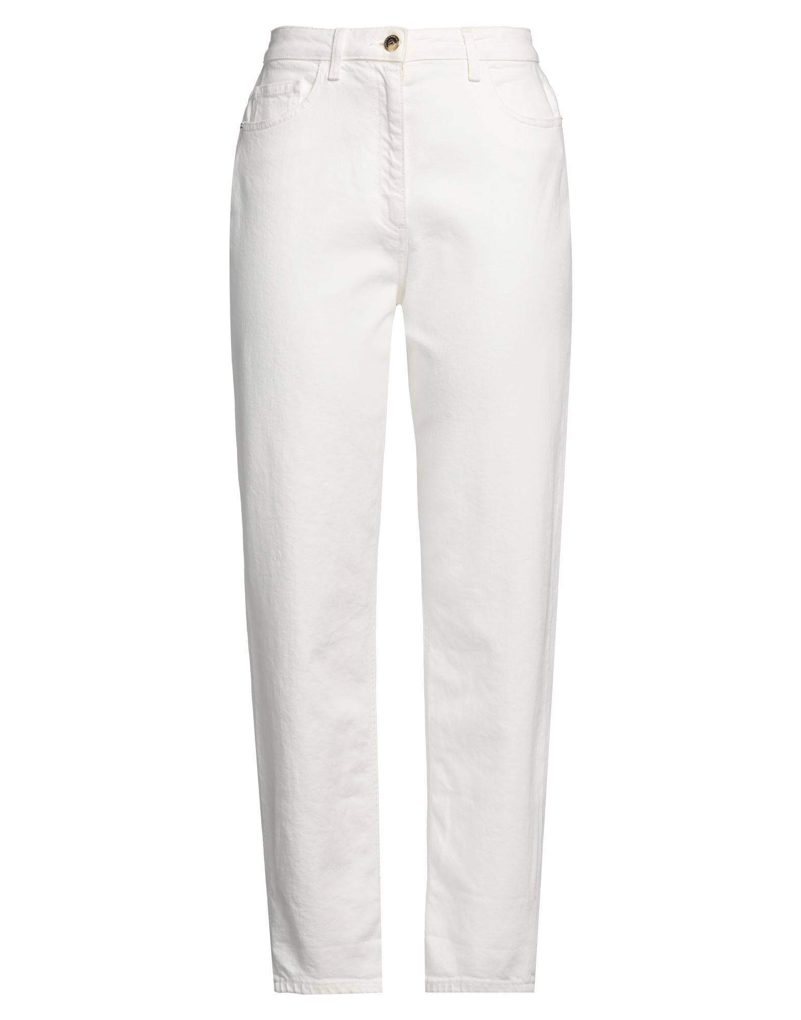 ELISABETTA FRANCHI Jeanshose Damen Off white von ELISABETTA FRANCHI