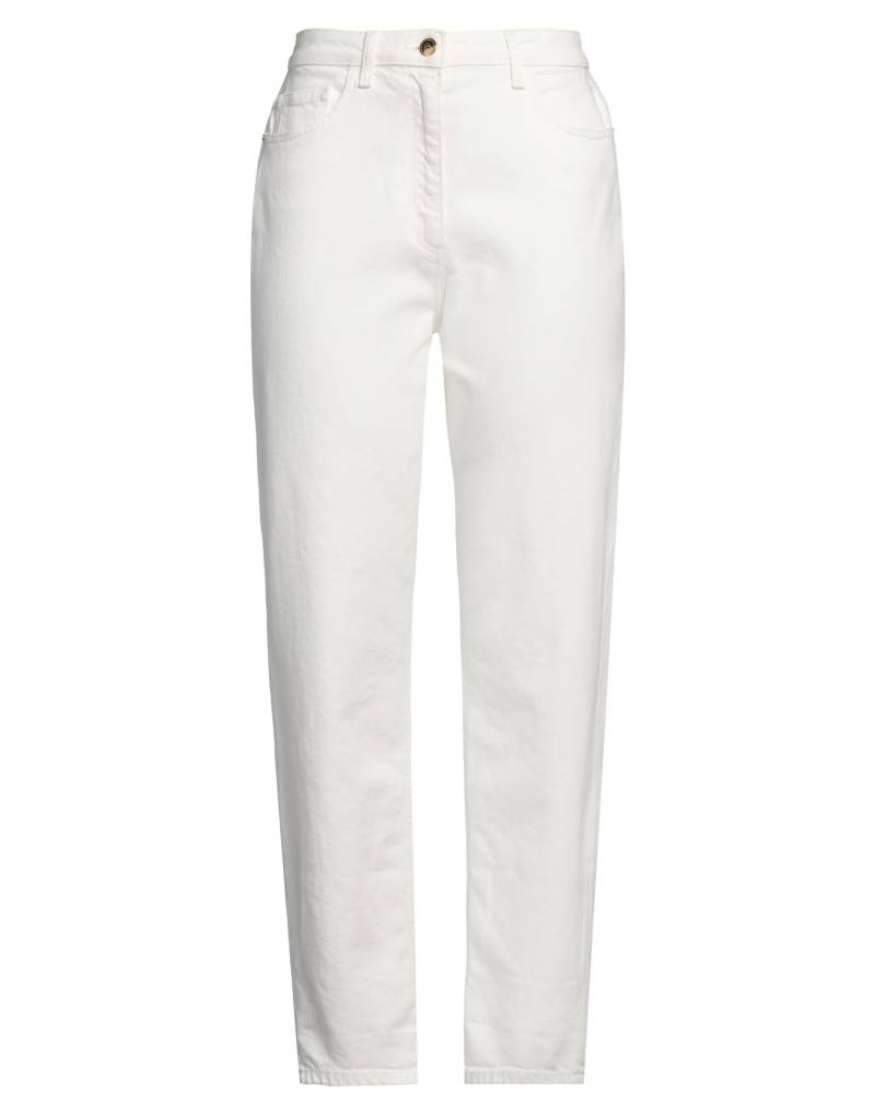 ELISABETTA FRANCHI Jeanshose Damen Off white von ELISABETTA FRANCHI