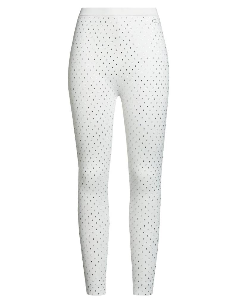 ELISABETTA FRANCHI Leggings Damen Weiß von ELISABETTA FRANCHI