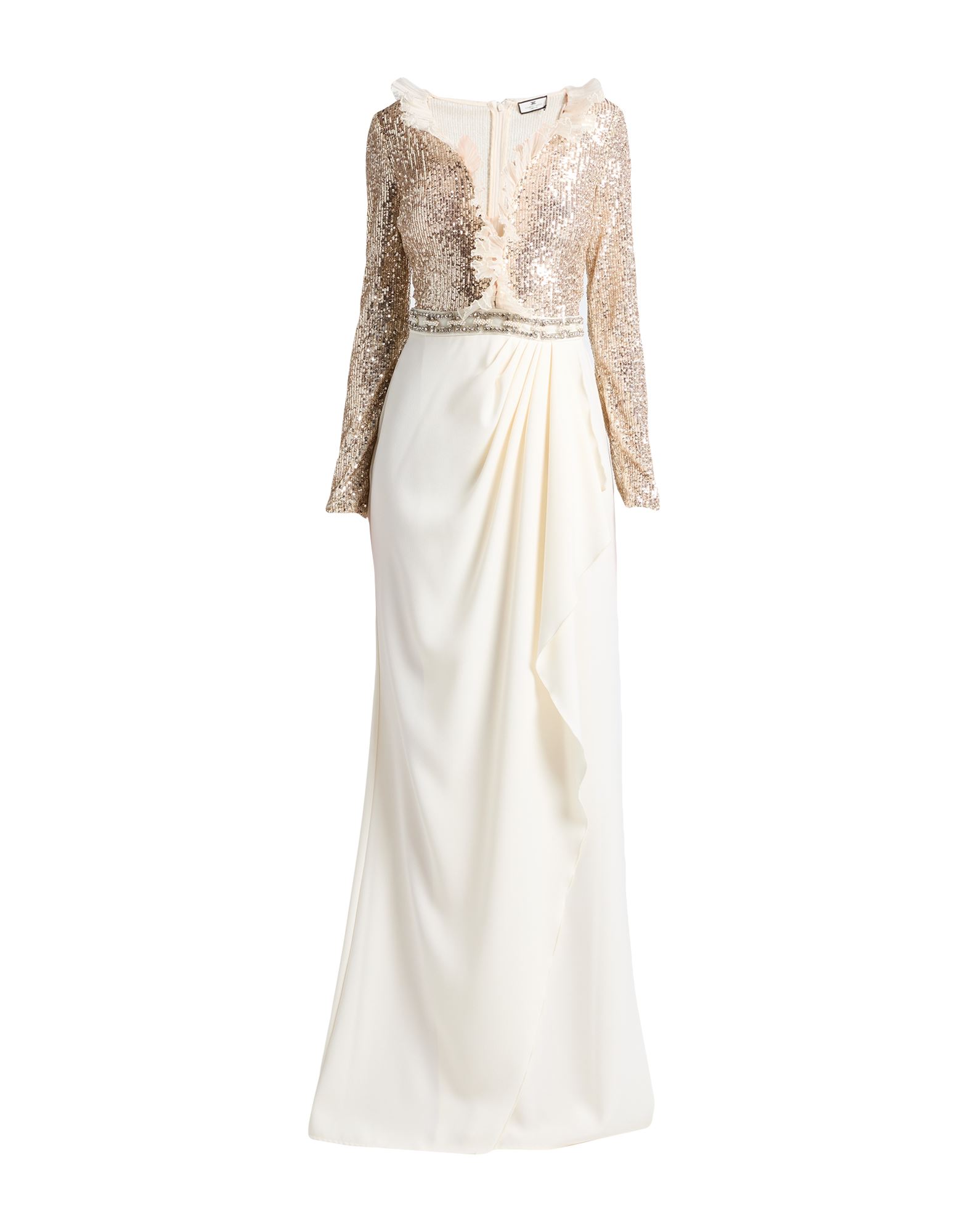 ELISABETTA FRANCHI Maxi-kleid Damen Elfenbein von ELISABETTA FRANCHI