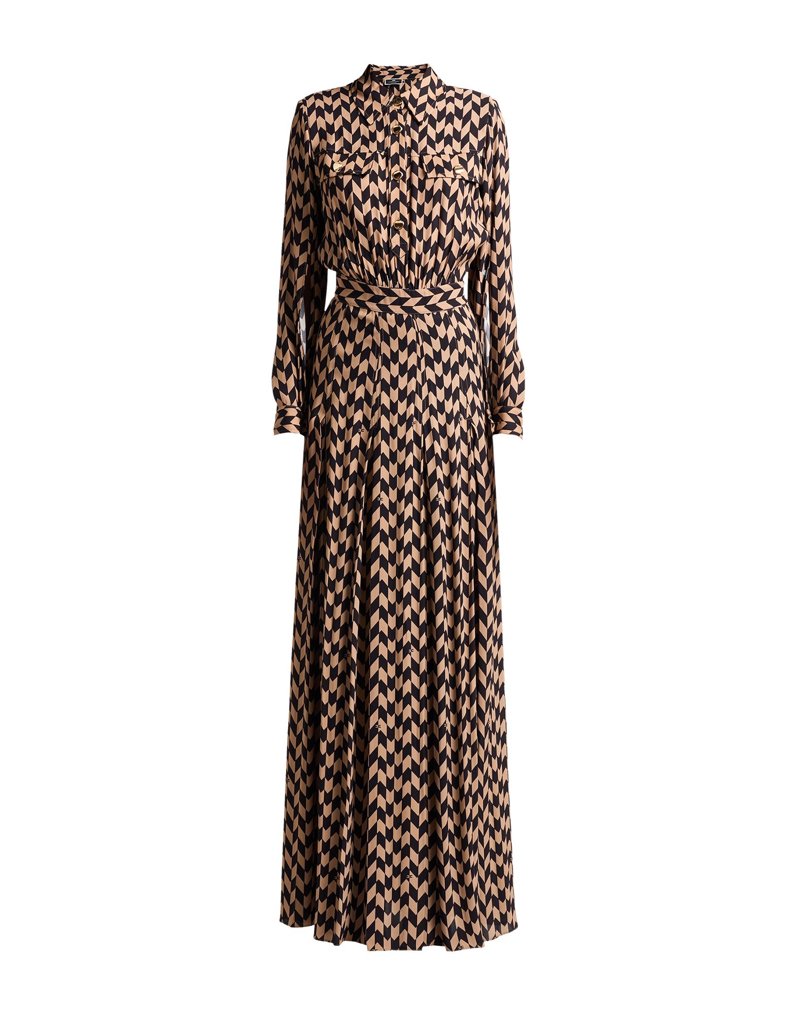 ELISABETTA FRANCHI Maxi-kleid Damen Maulwurfsgrau von ELISABETTA FRANCHI