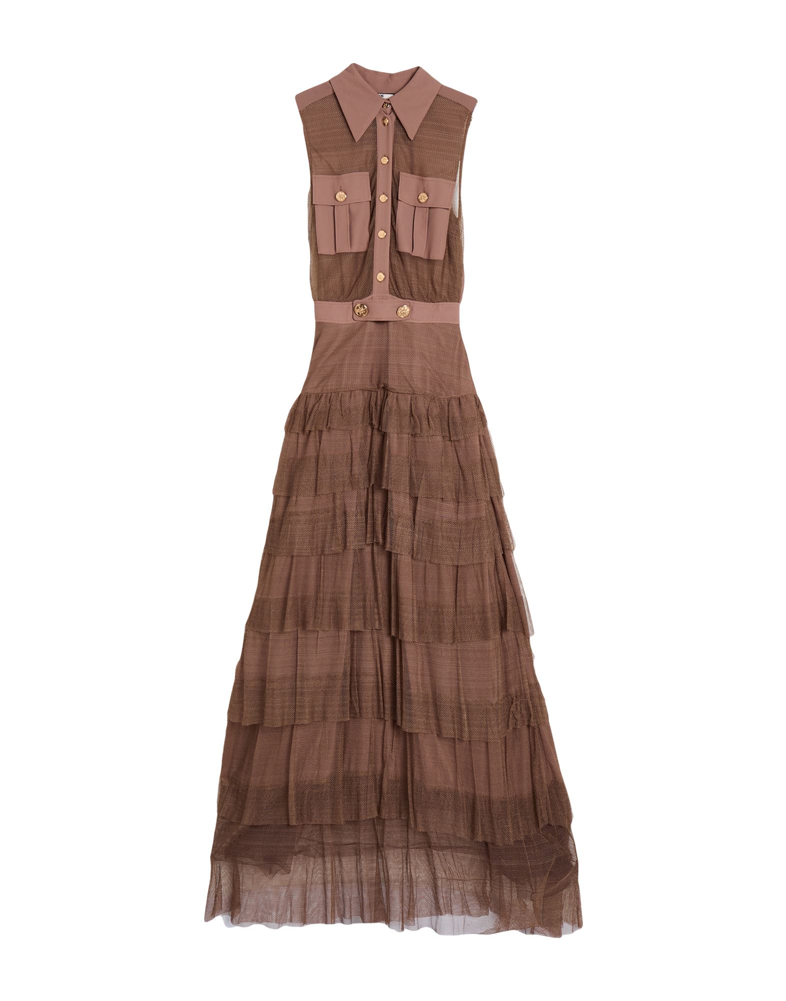 ELISABETTA FRANCHI Maxi-kleid Damen Schokobraun von ELISABETTA FRANCHI