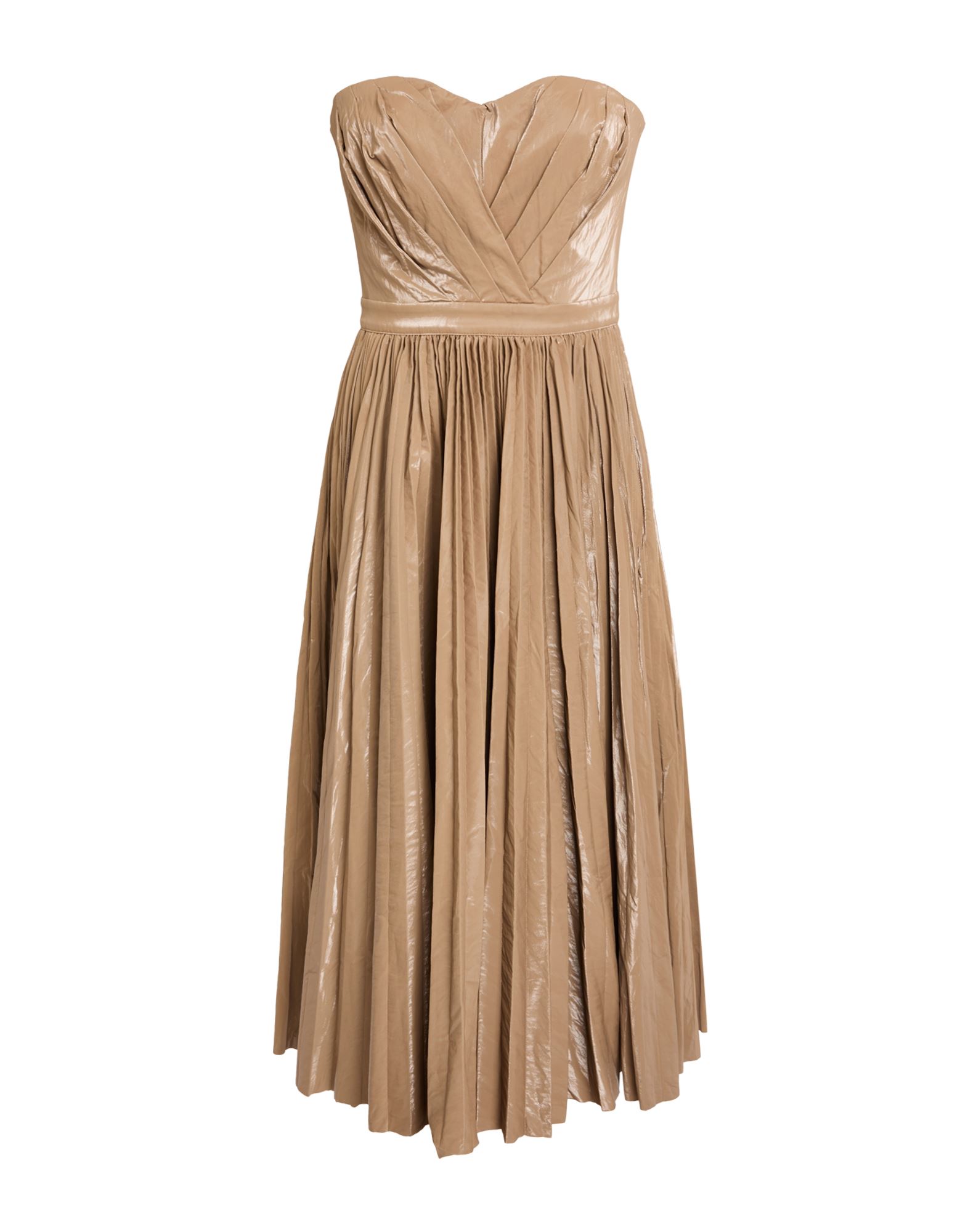 ELISABETTA FRANCHI Midi-kleid Damen Hellbraun von ELISABETTA FRANCHI