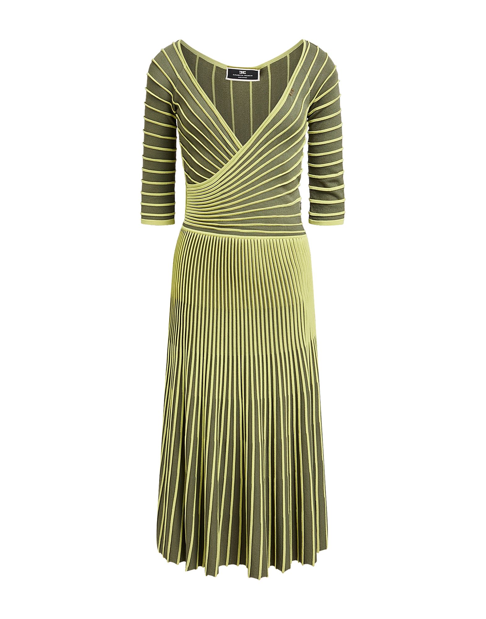 ELISABETTA FRANCHI Midi-kleid Damen Limettengrün ELISABETTA FRANCHI Midi-kleid Damen Limettengrün von ELISABETTA FRANCHI