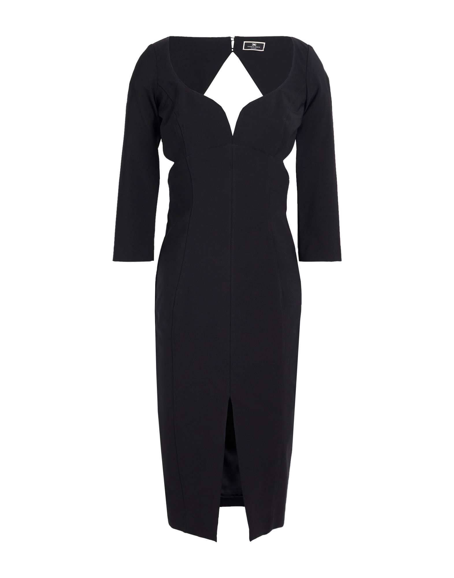 ELISABETTA FRANCHI Midi-kleid Damen Schwarz von ELISABETTA FRANCHI