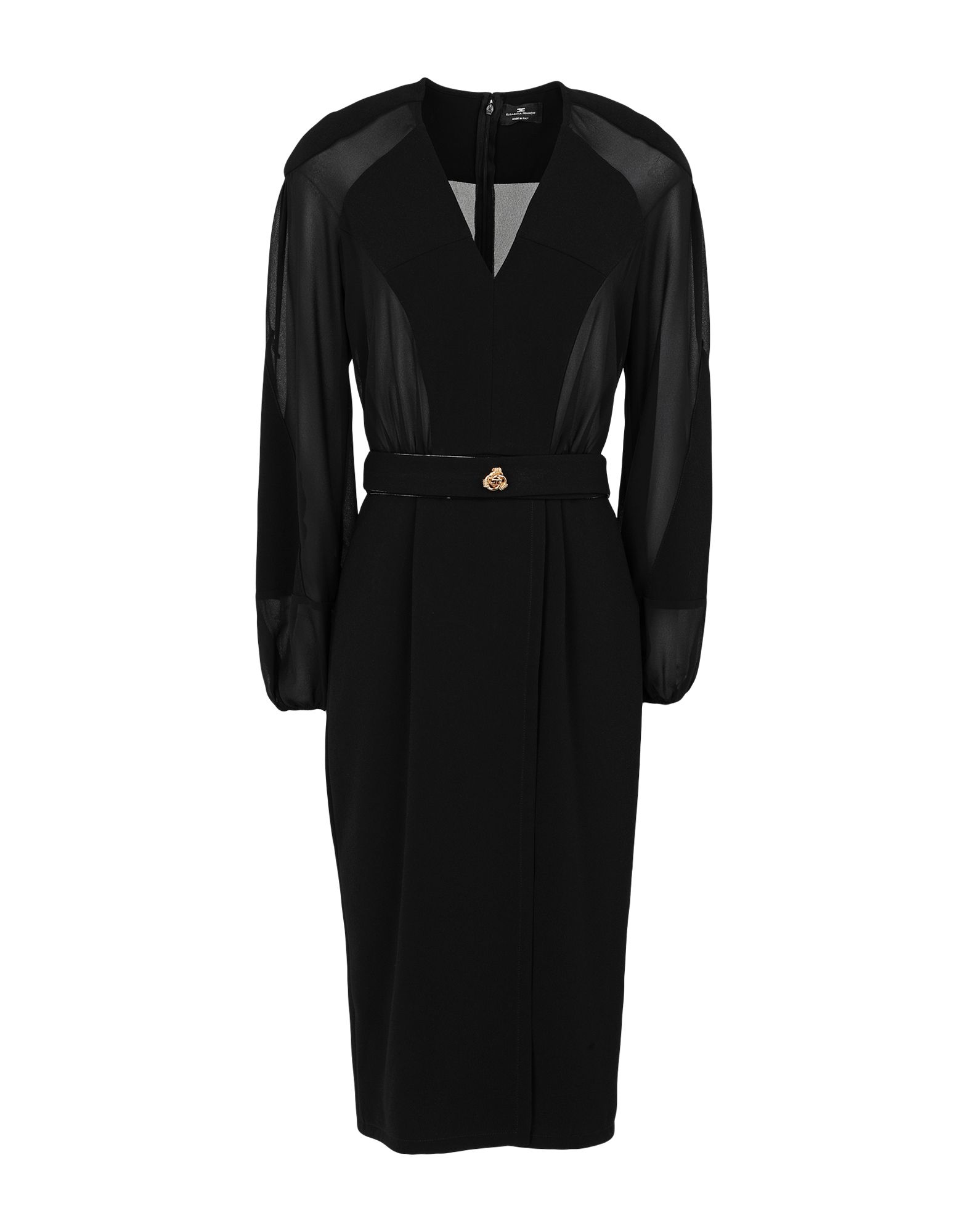 ELISABETTA FRANCHI Midi-kleid Damen Schwarz von ELISABETTA FRANCHI