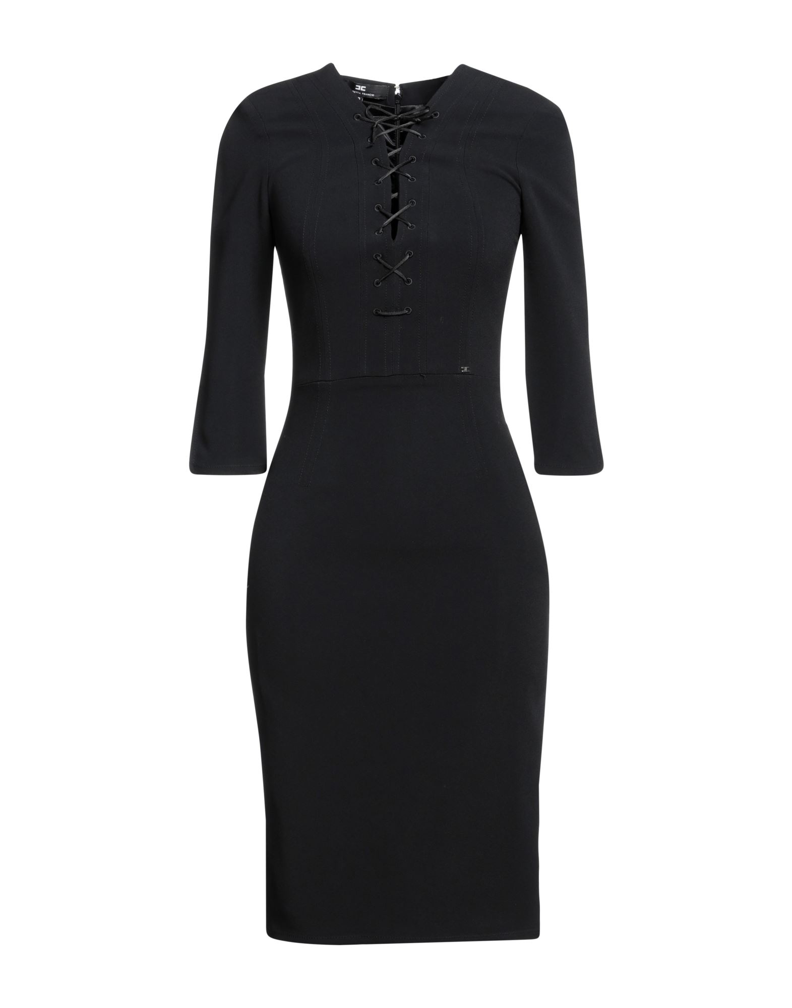 ELISABETTA FRANCHI Midi-kleid Damen Schwarz ELISABETTA FRANCHI Midi-kleid Damen Schwarz von ELISABETTA FRANCHI