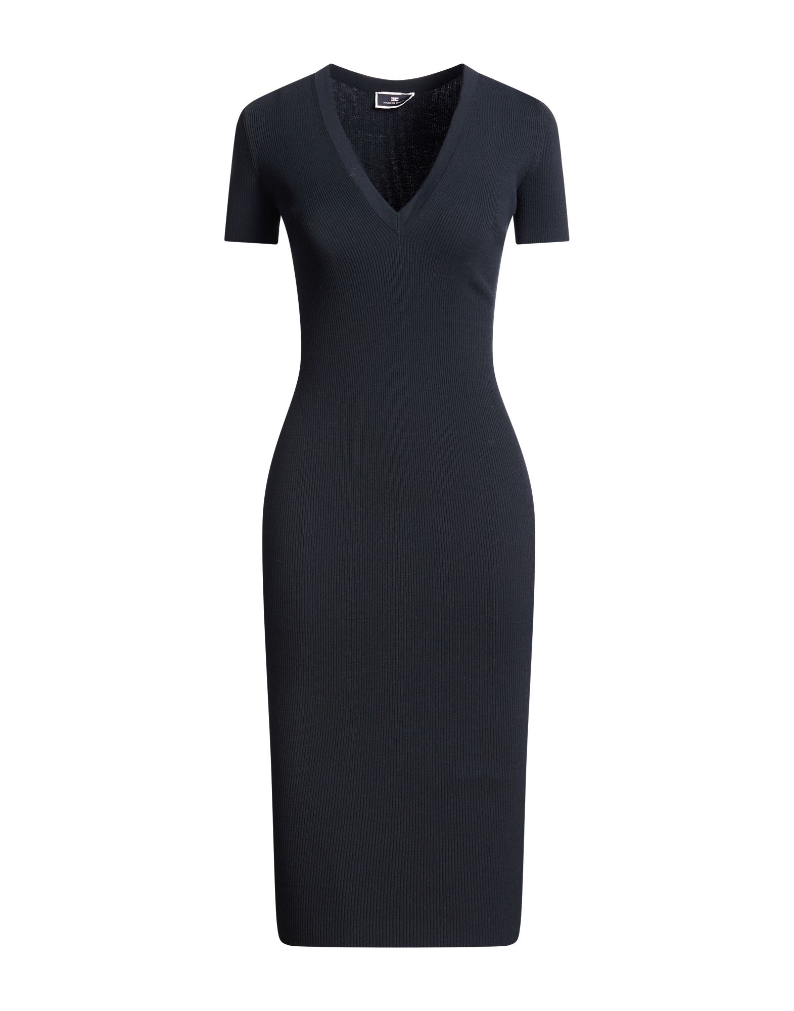 ELISABETTA FRANCHI Midi-kleid Damen Schwarz von ELISABETTA FRANCHI