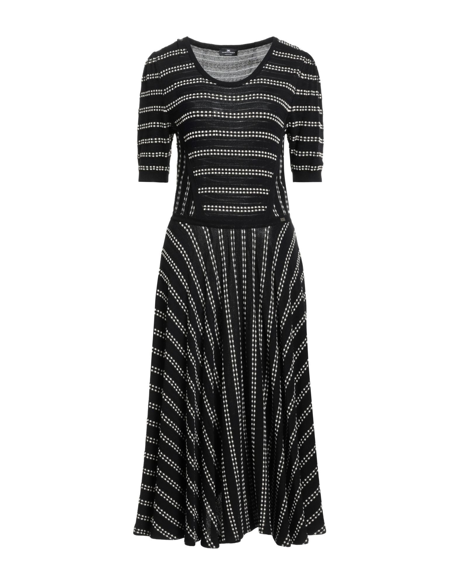 ELISABETTA FRANCHI Midi-kleid Damen Schwarz von ELISABETTA FRANCHI