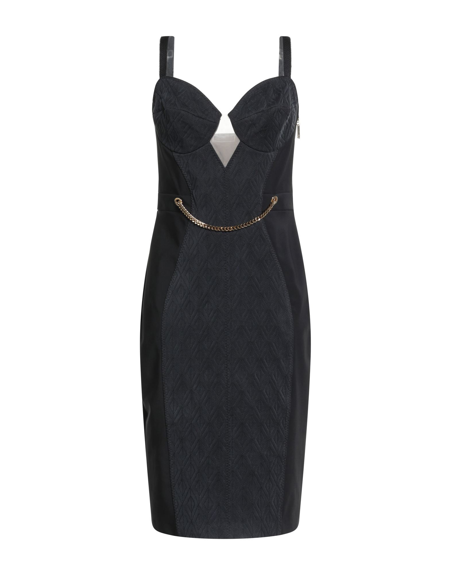ELISABETTA FRANCHI Midi-kleid Damen Schwarz von ELISABETTA FRANCHI