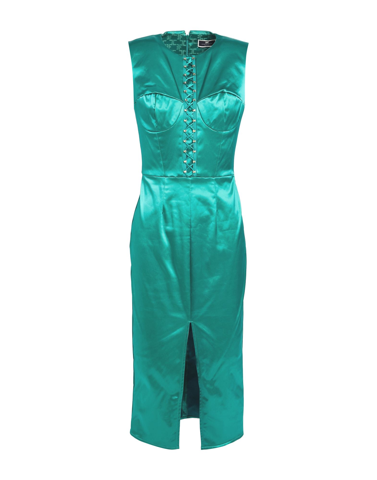 ELISABETTA FRANCHI Midi-kleid Damen Smaragdgrün von ELISABETTA FRANCHI
