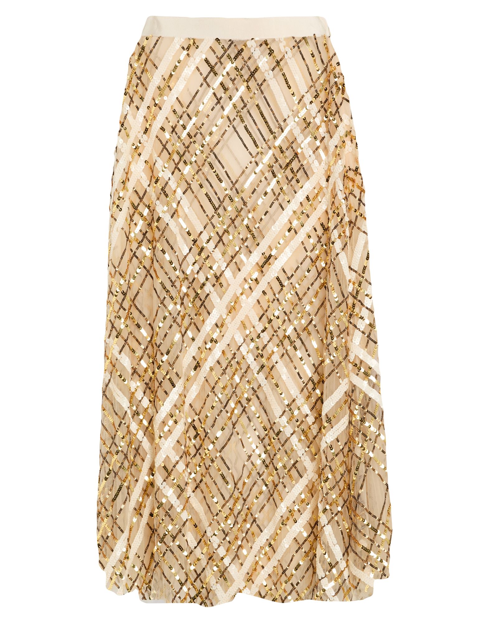 ELISABETTA FRANCHI Midi-rock Damen Beige ELISABETTA FRANCHI Midi-rock Damen Beige von ELISABETTA FRANCHI