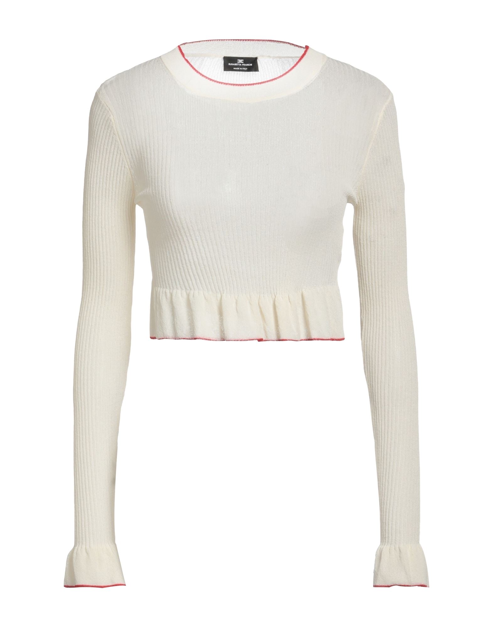 ELISABETTA FRANCHI Pullover Damen Elfenbein von ELISABETTA FRANCHI