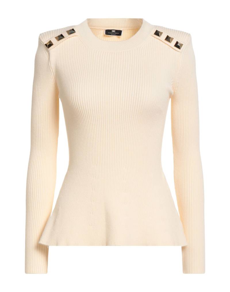 ELISABETTA FRANCHI Pullover Damen Elfenbein von ELISABETTA FRANCHI
