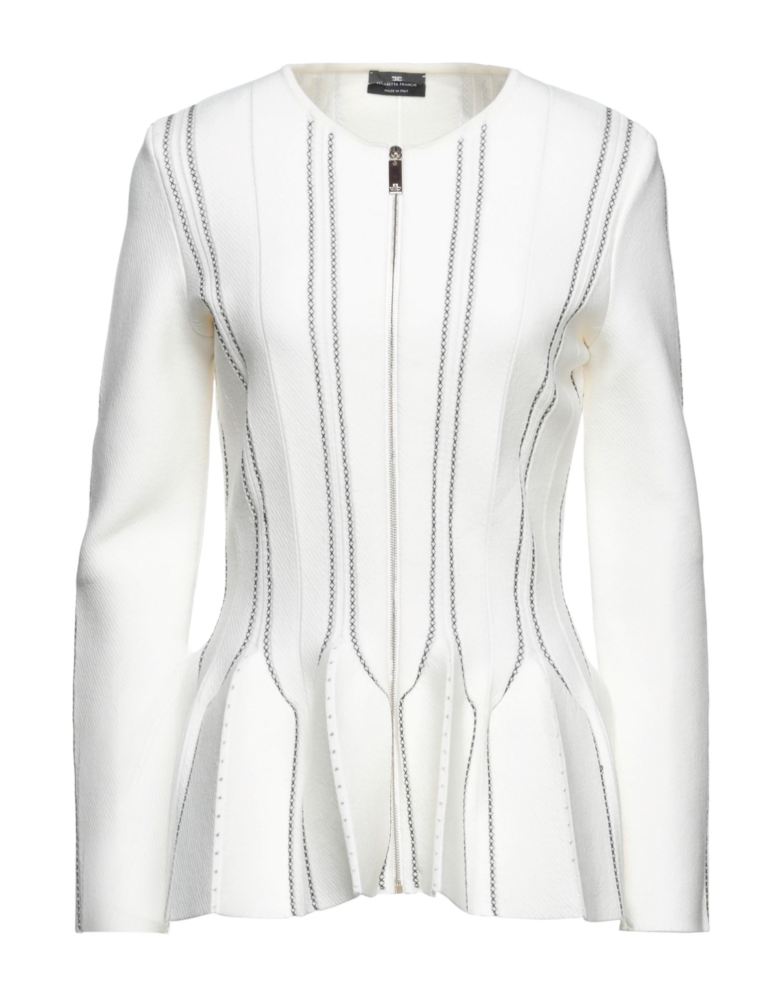 ELISABETTA FRANCHI Strickjacke Damen Elfenbein ELISABETTA FRANCHI Strickjacke Damen Elfenbein von ELISABETTA FRANCHI