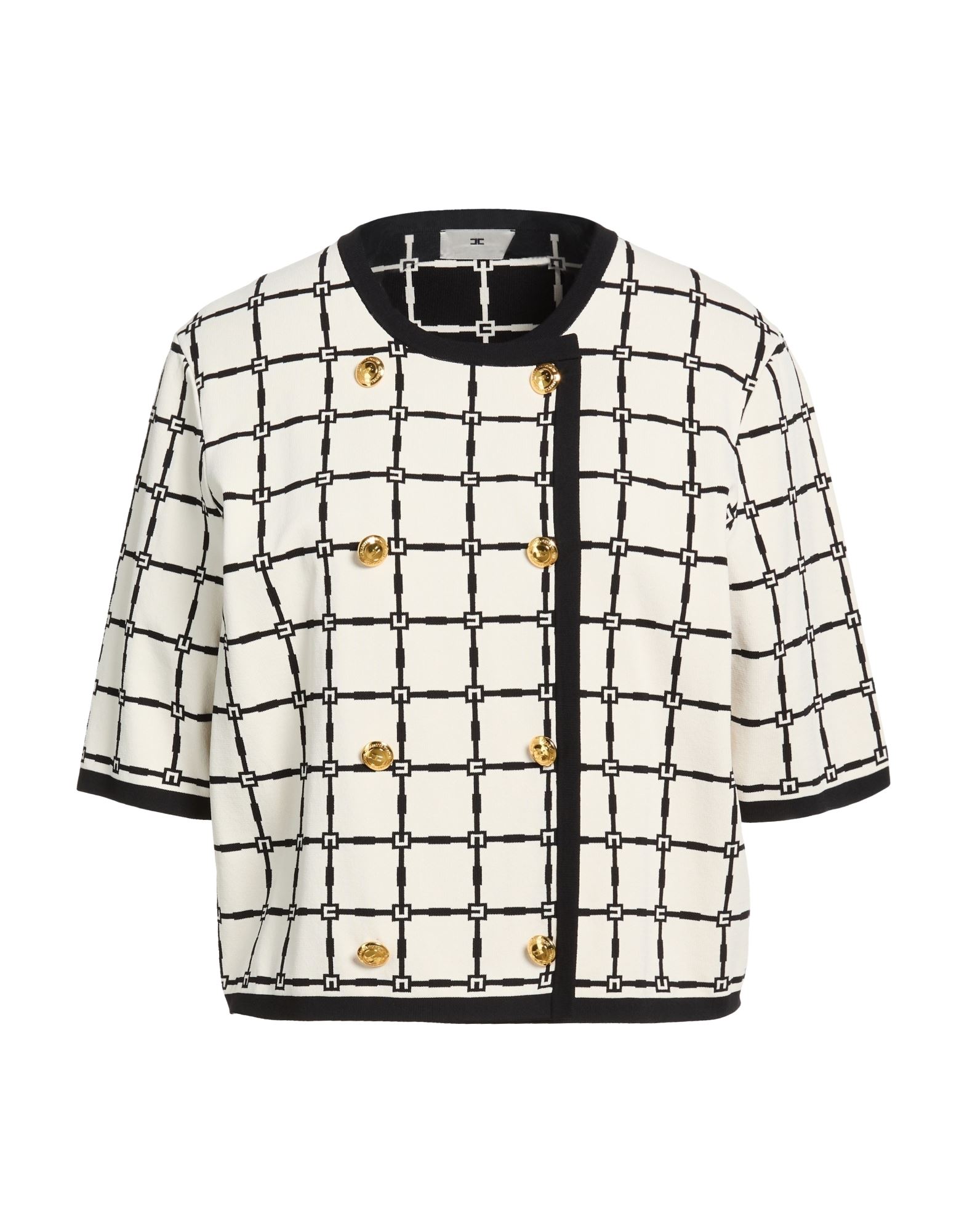 ELISABETTA FRANCHI Strickjacke Damen Elfenbein von ELISABETTA FRANCHI