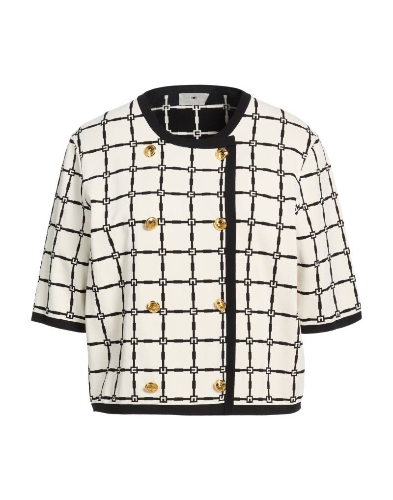 ELISABETTA FRANCHI Strickjacke Damen Elfenbein von ELISABETTA FRANCHI
