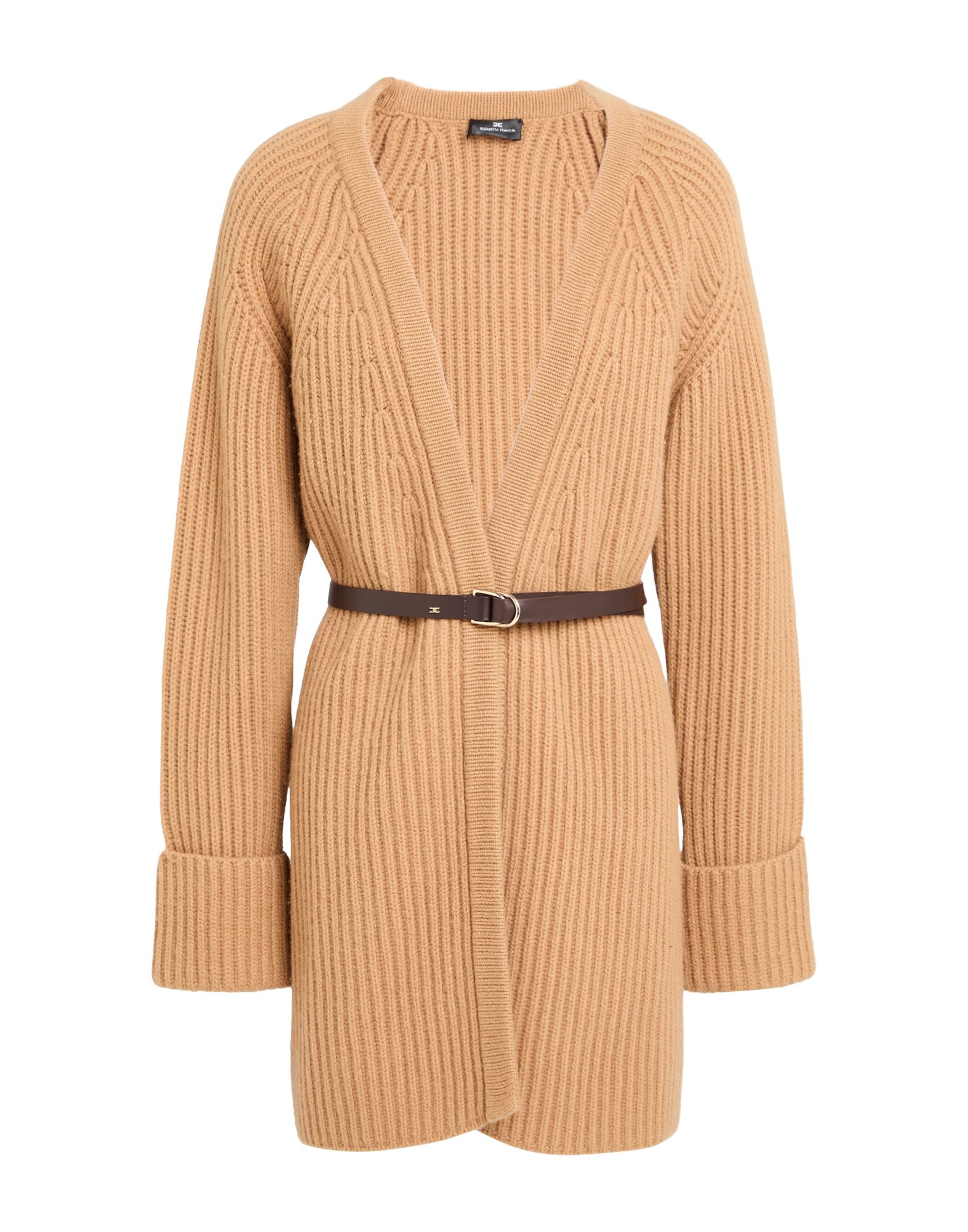 ELISABETTA FRANCHI Strickjacke Damen Kamel von ELISABETTA FRANCHI