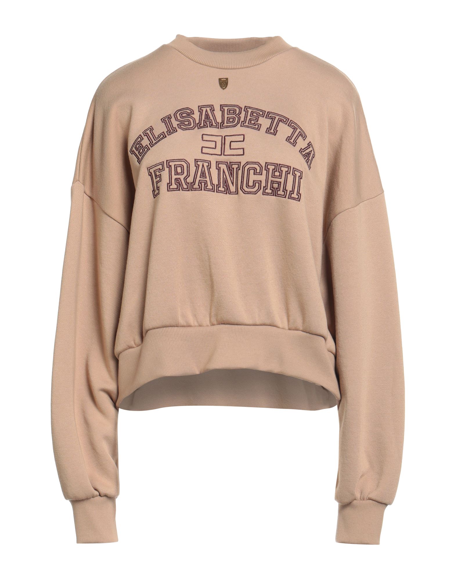 ELISABETTA FRANCHI Sweatshirt Damen Beige von ELISABETTA FRANCHI