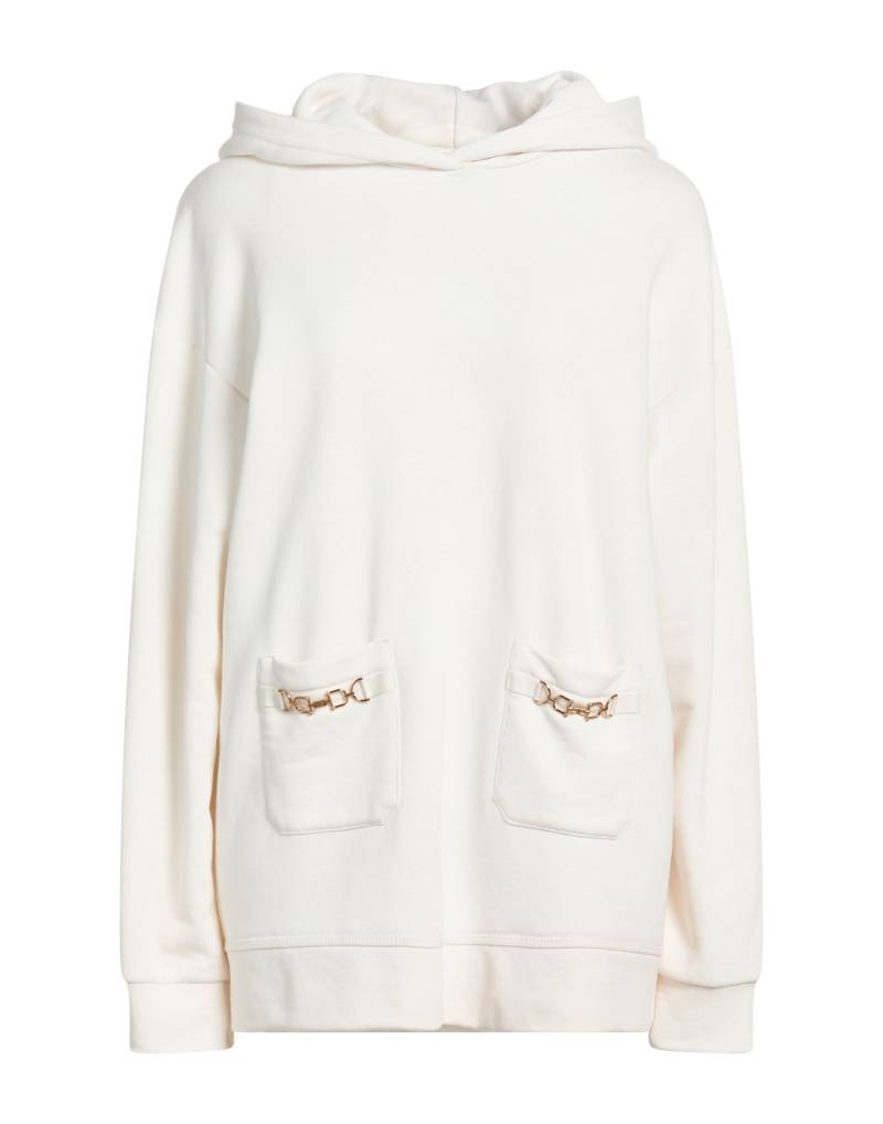 ELISABETTA FRANCHI Sweatshirt Damen Elfenbein von ELISABETTA FRANCHI