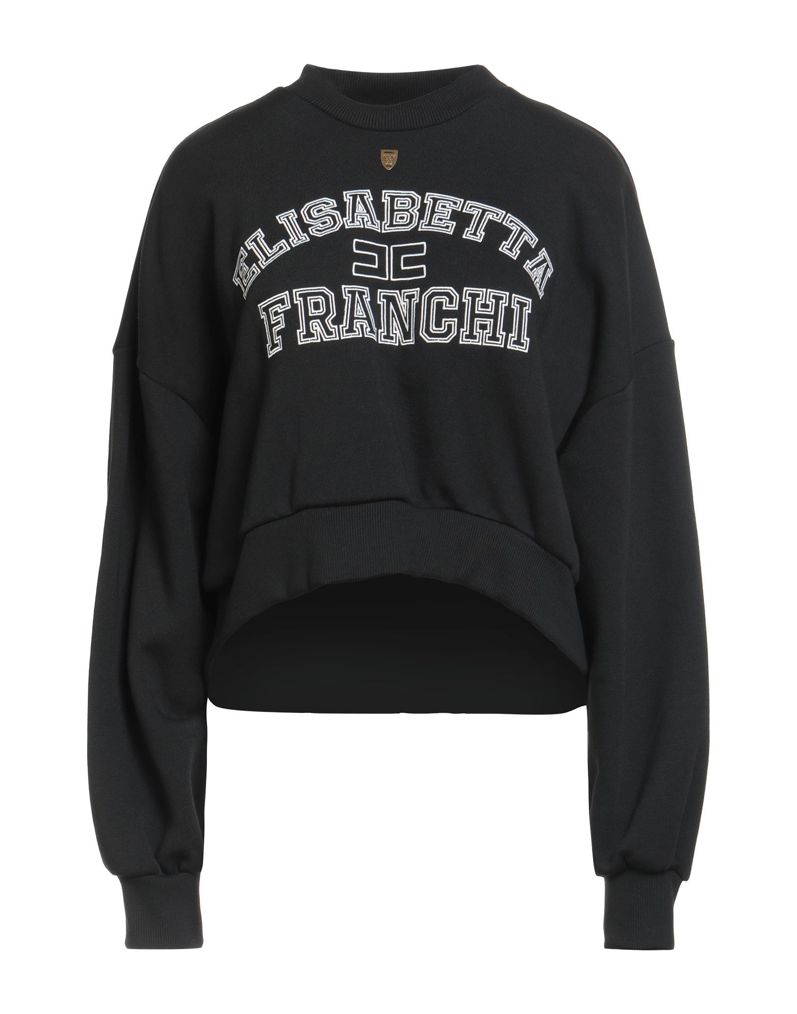 ELISABETTA FRANCHI Sweatshirt Damen Schwarz von ELISABETTA FRANCHI